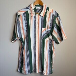 Hurley Men's Button Up Beach Short Sleeve Shirt Size X-Large Surf Casual Dad